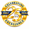 25 Years of Excellence Emblem